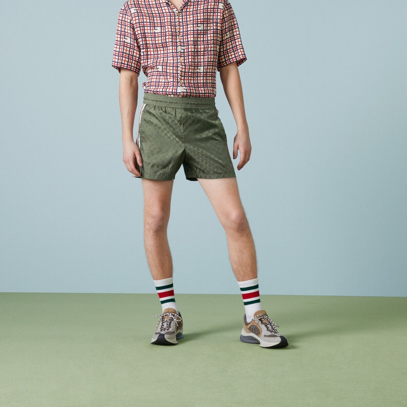 GG nylon jacquard swim shorts 5