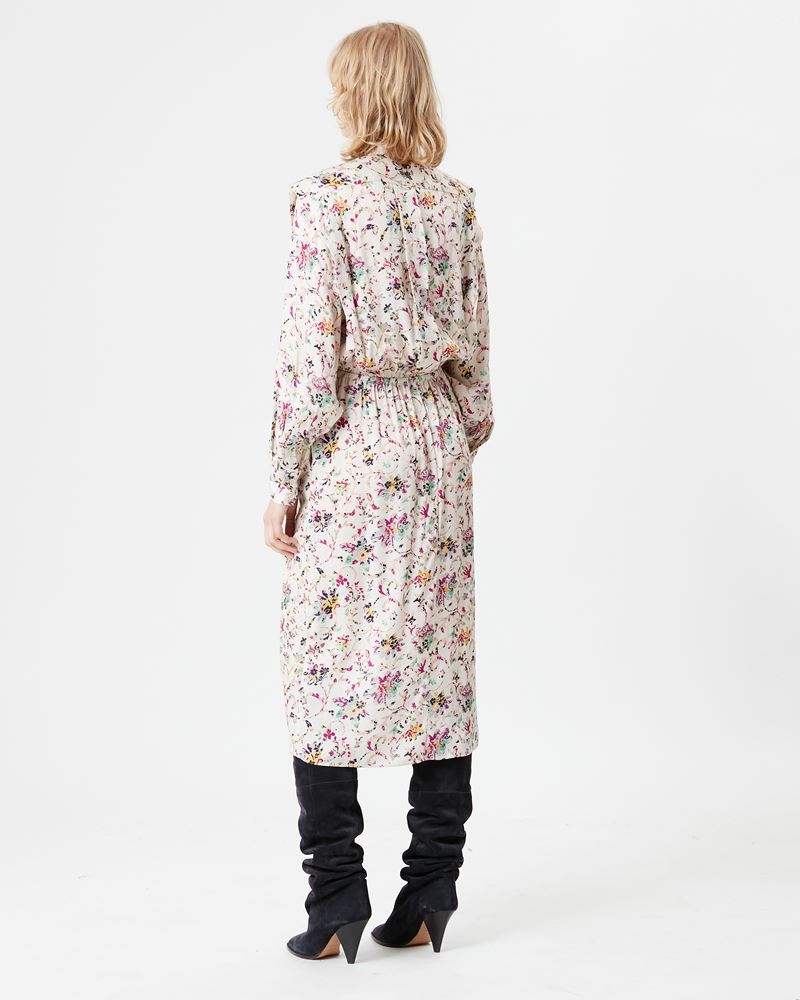 OKELEYA FLORAL MIDI DRESS - 5