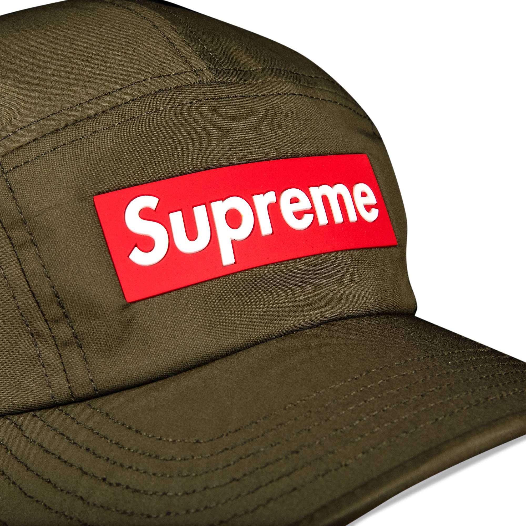 Supreme Inset Logo Camp Cap 'Olive' - 3