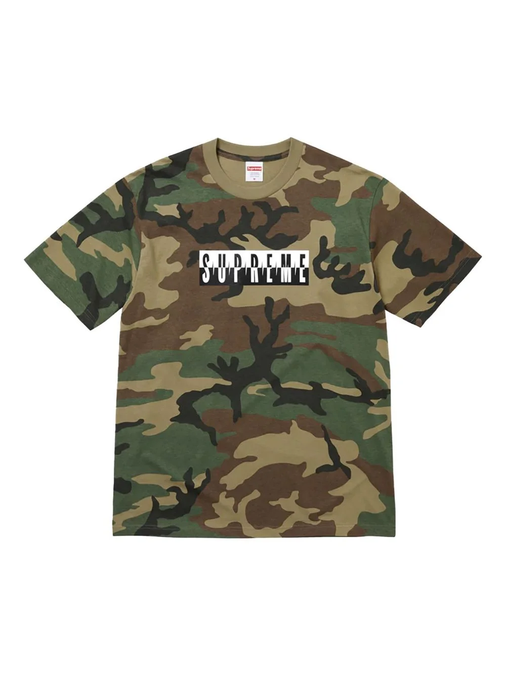 Split camouflage T-shirt - 1