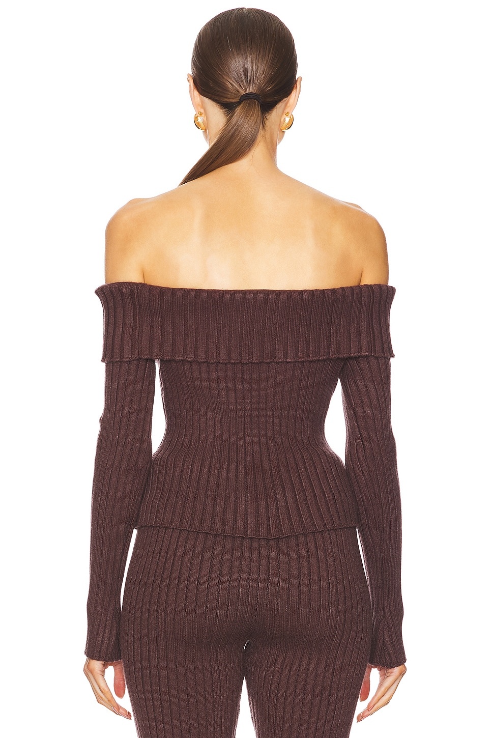 Thalia Rib Off The Shoulder Sweater - 3