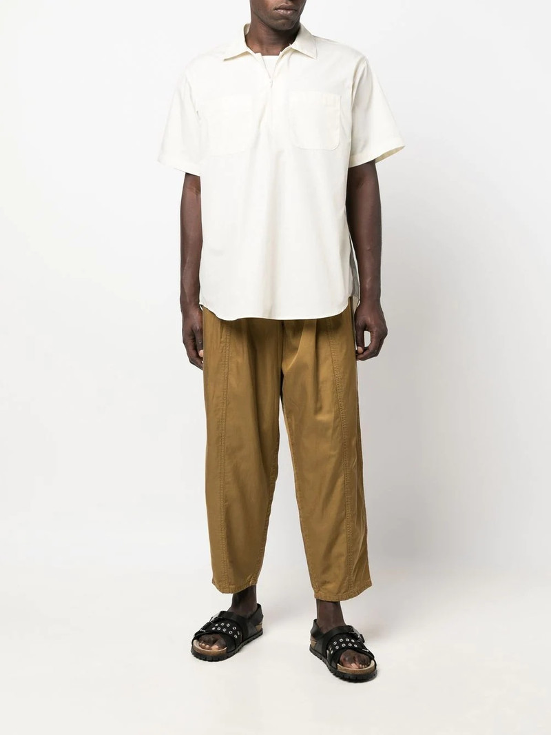 Engineered Garments half-zip cotton-blend shirt outlook