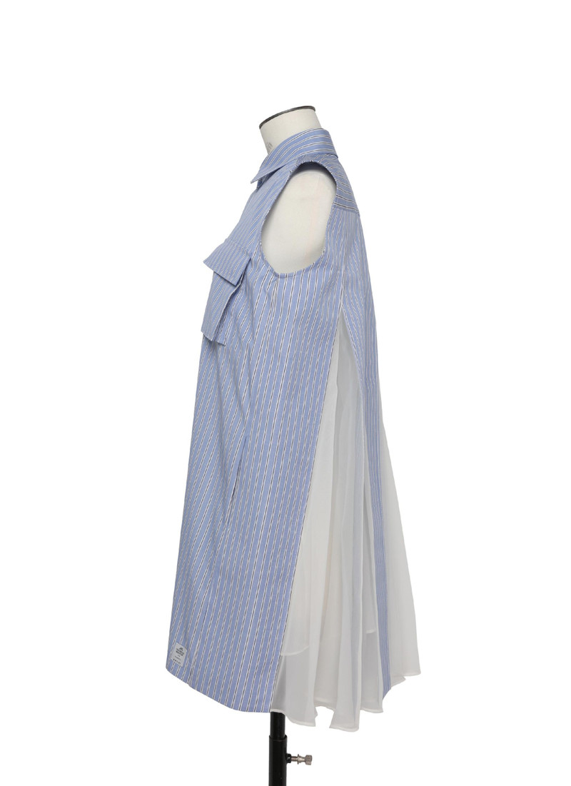 sacai Thomas Mason Cotton Poplin Dress outlook