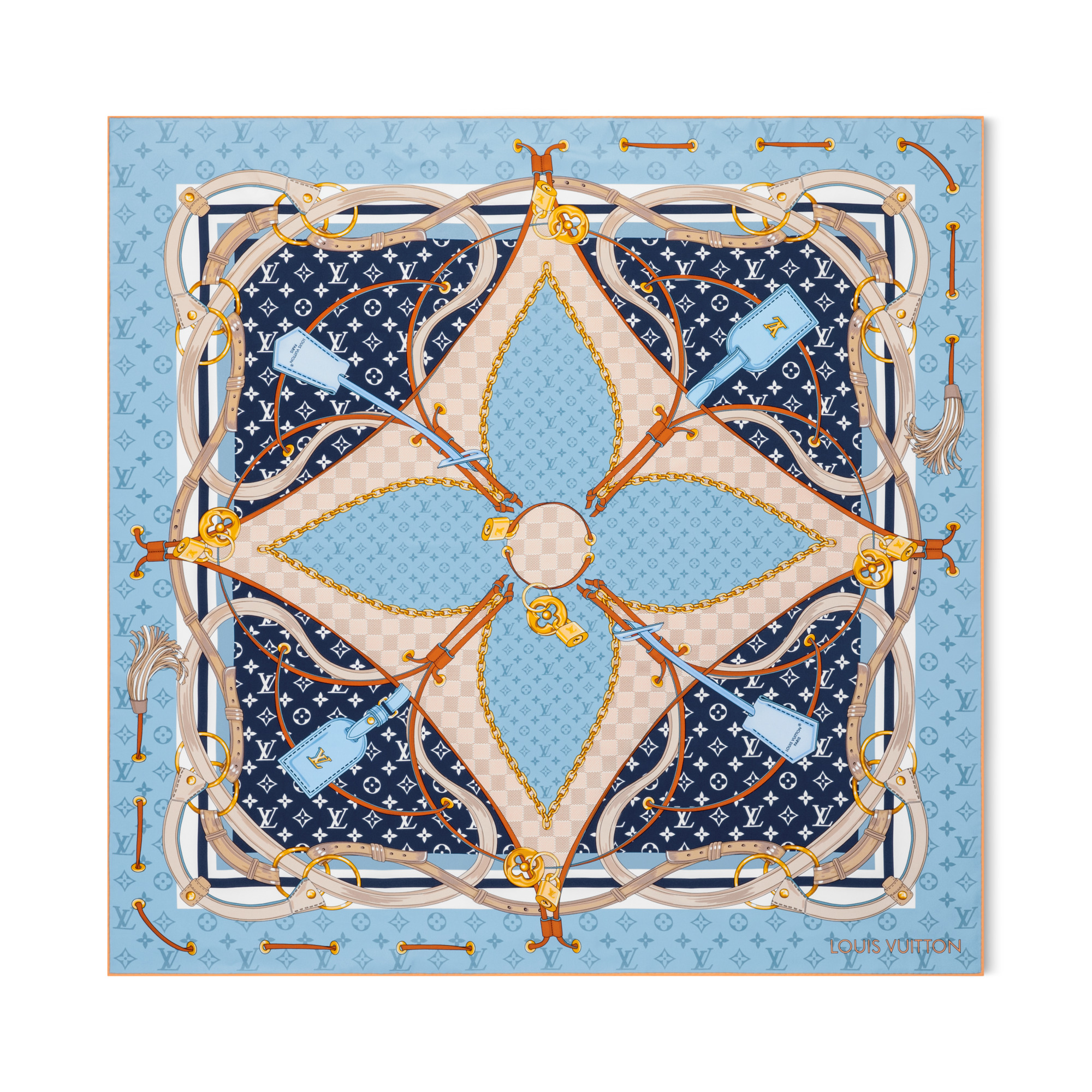 Flower And Straps Square 90 - 1