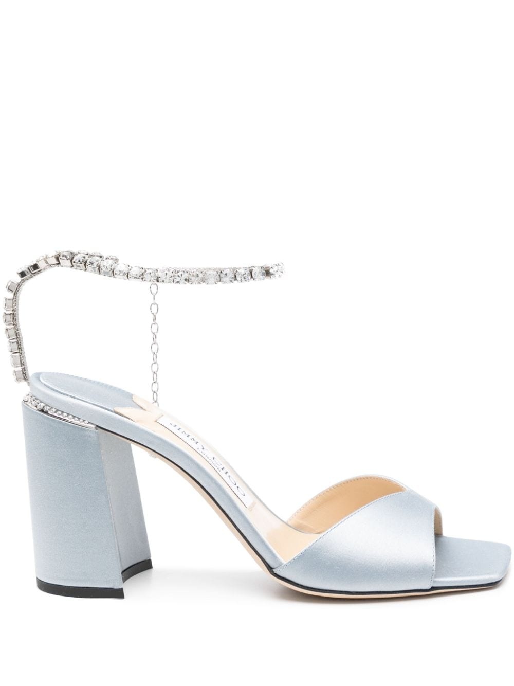 Saeda 80mm crystal-strap sandals - 1