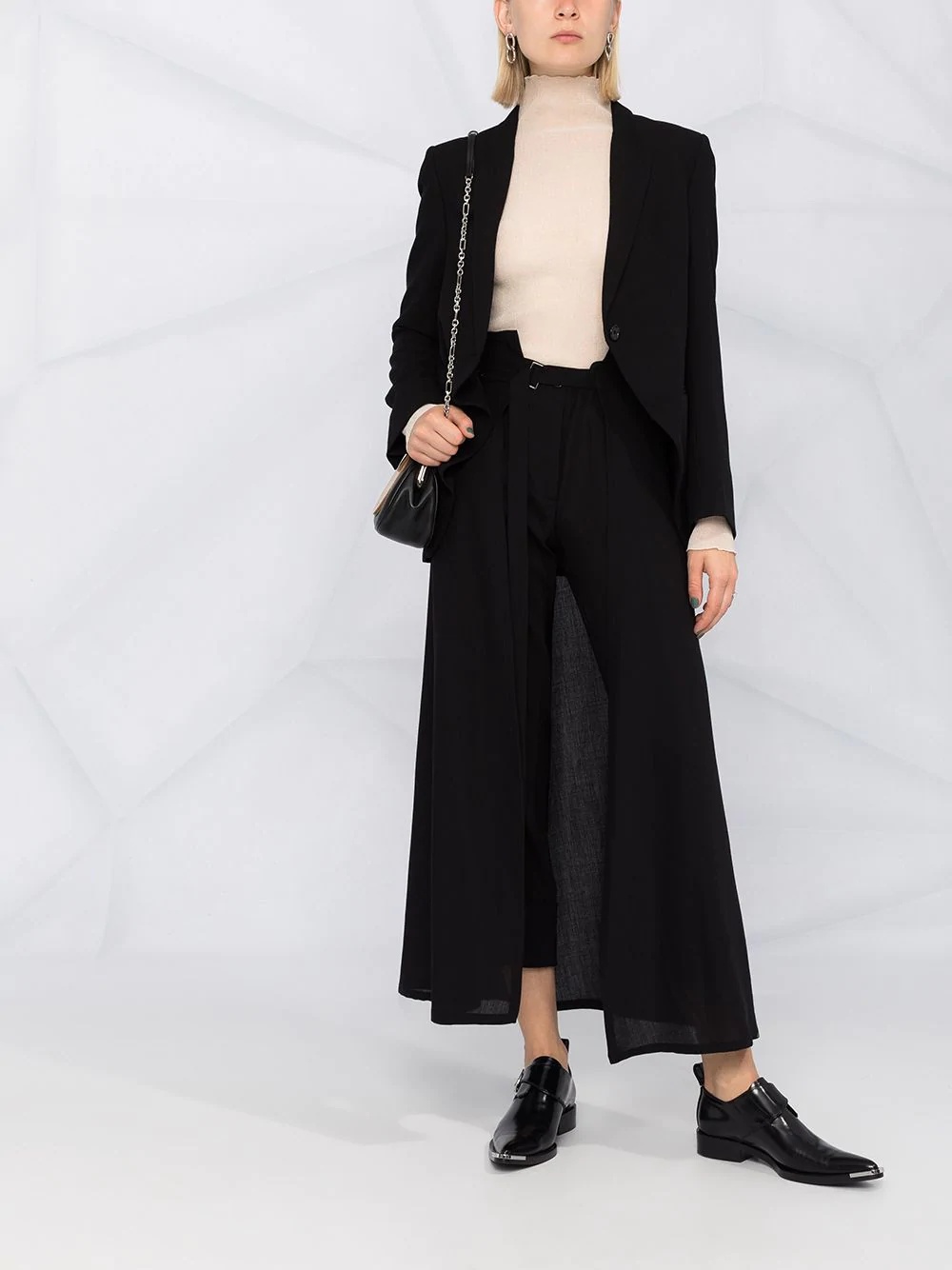 layered skirt trousers - 2