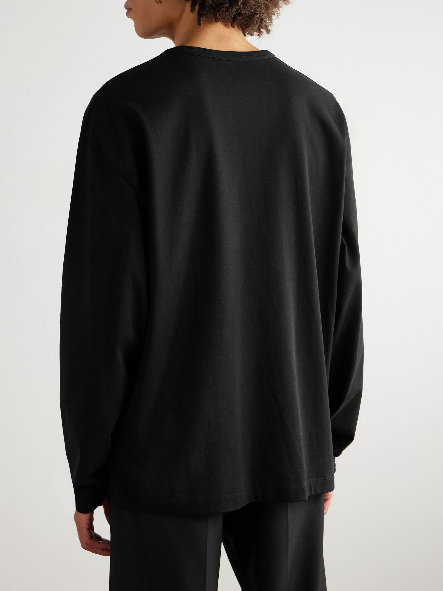 Cotton-Jersey T-Shirt Black - 4