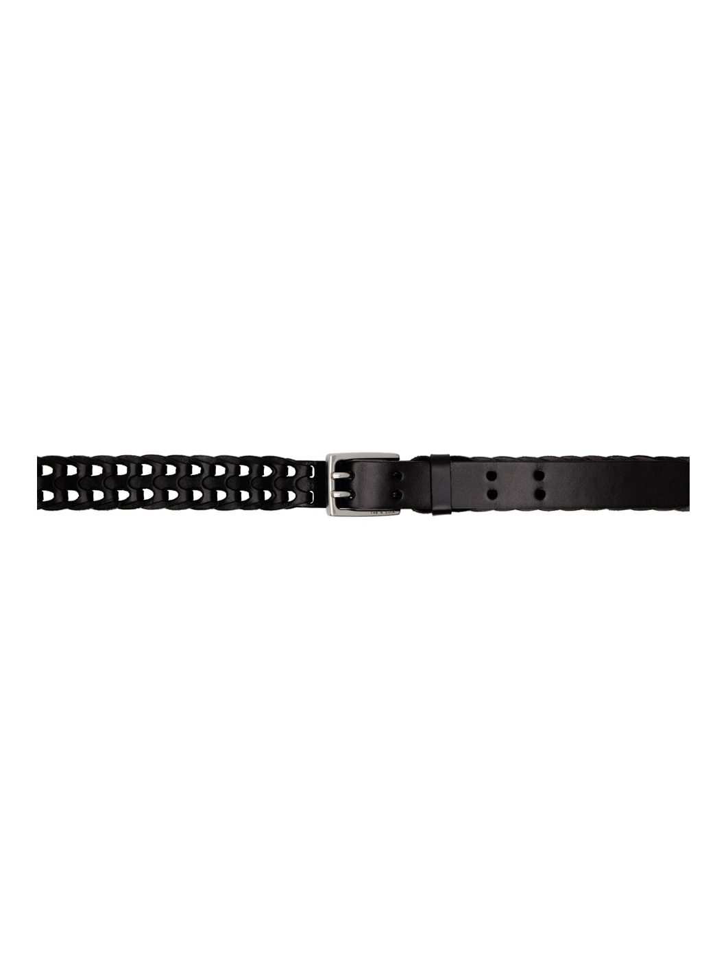 Black Mini Woven Belt - 1