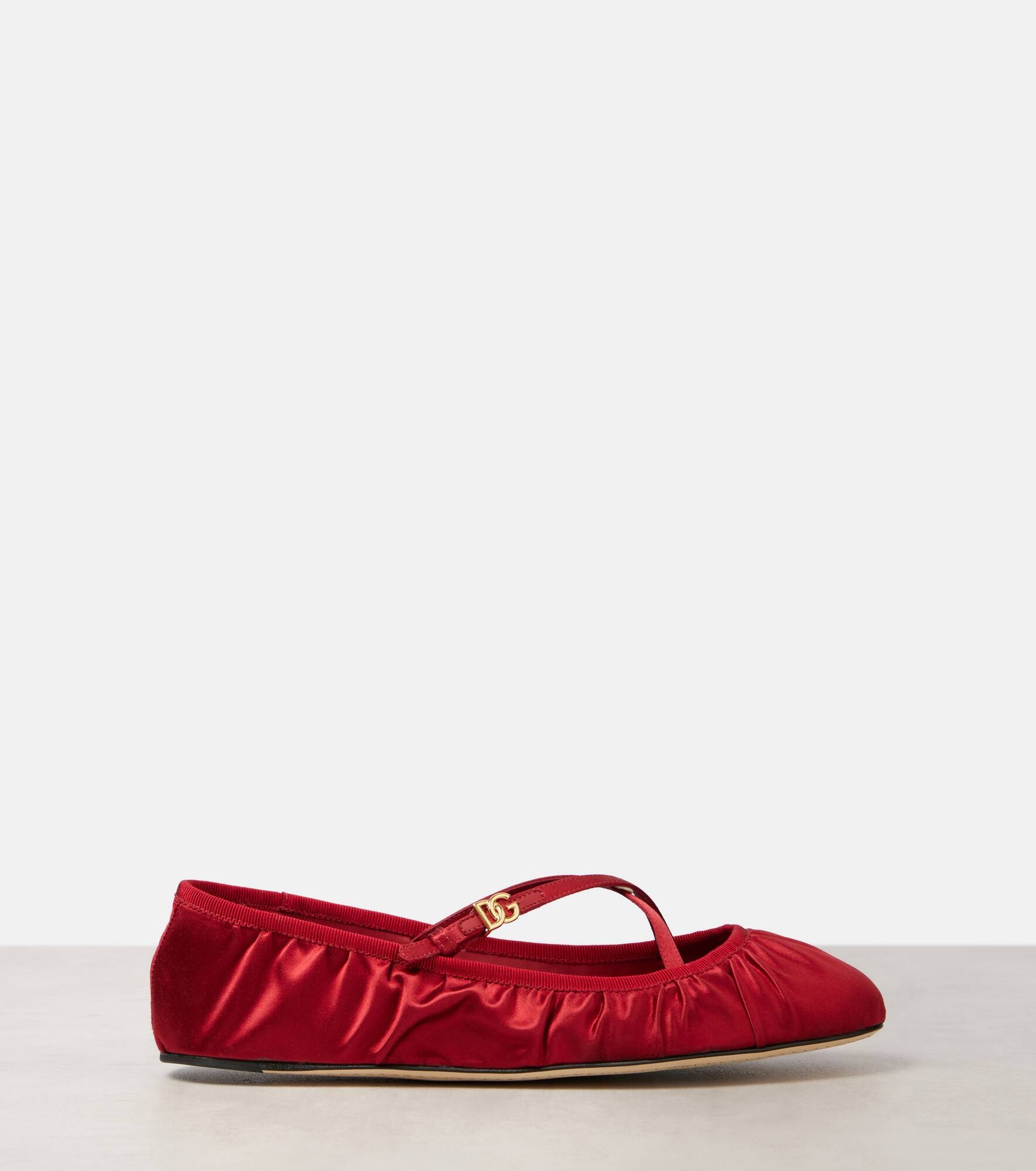 DG satin ballet flats - 4