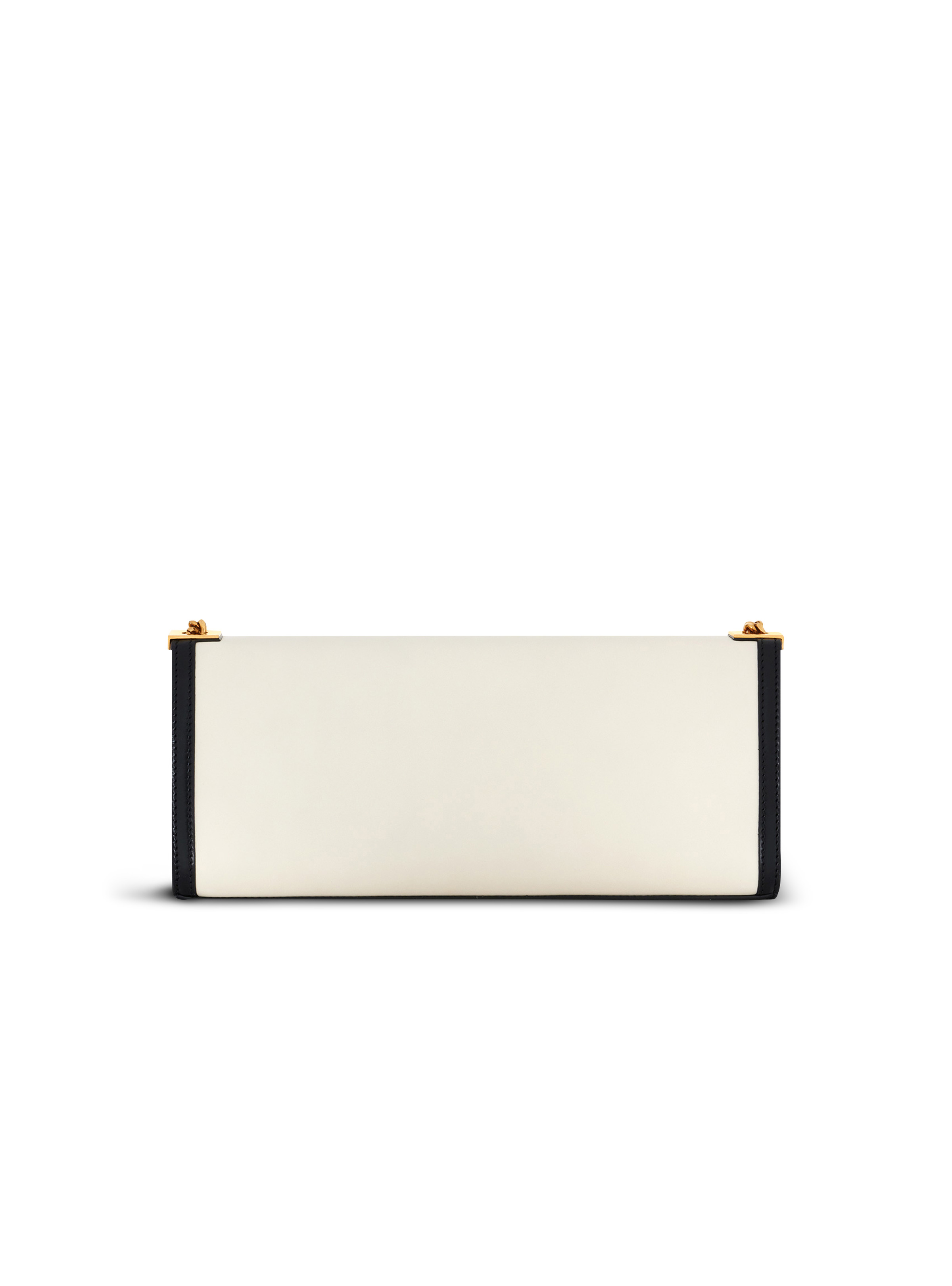 Oversized black and white leather 1945 Heritage clutch bag - 3