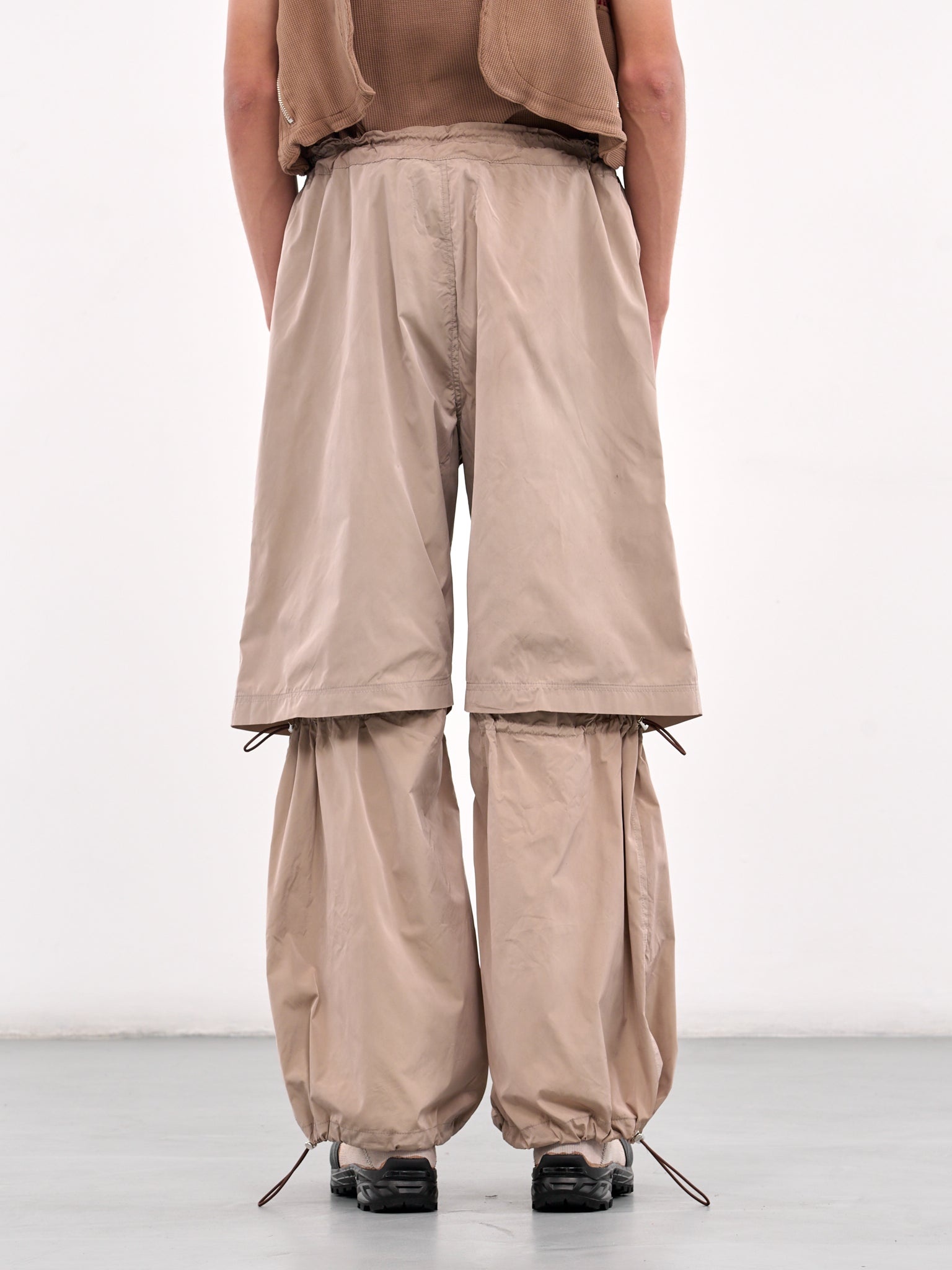 Layered Drawstring Trousers - 3