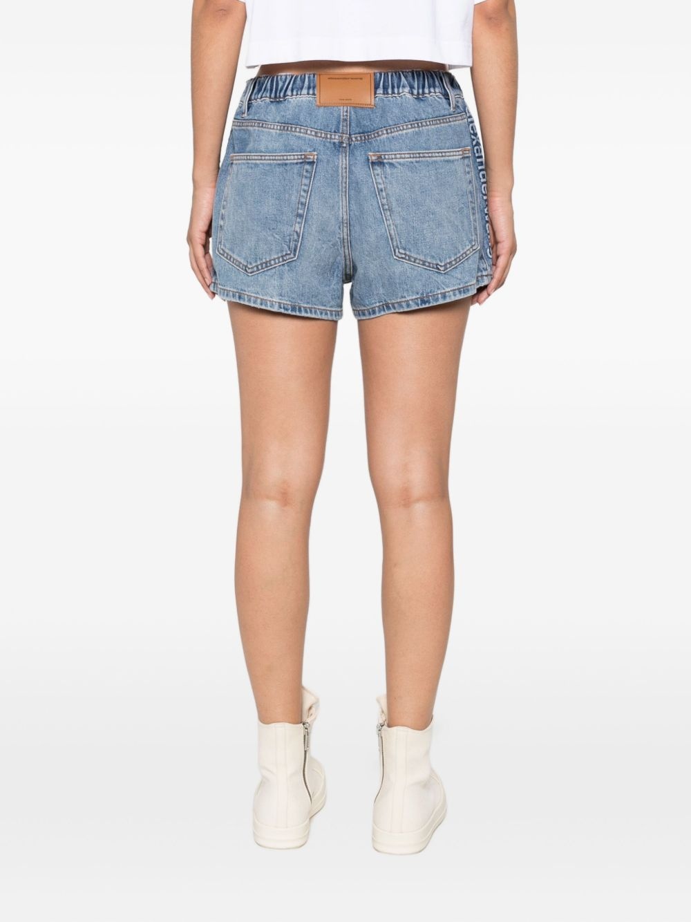 Marathon denim shorts - 4