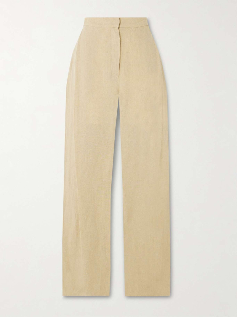 Gabrielle linen wide-leg pants - 1