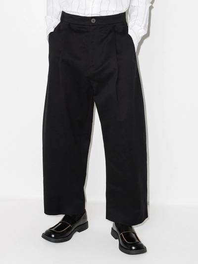 Studio Nicholson Sorte wide-leg trousers outlook