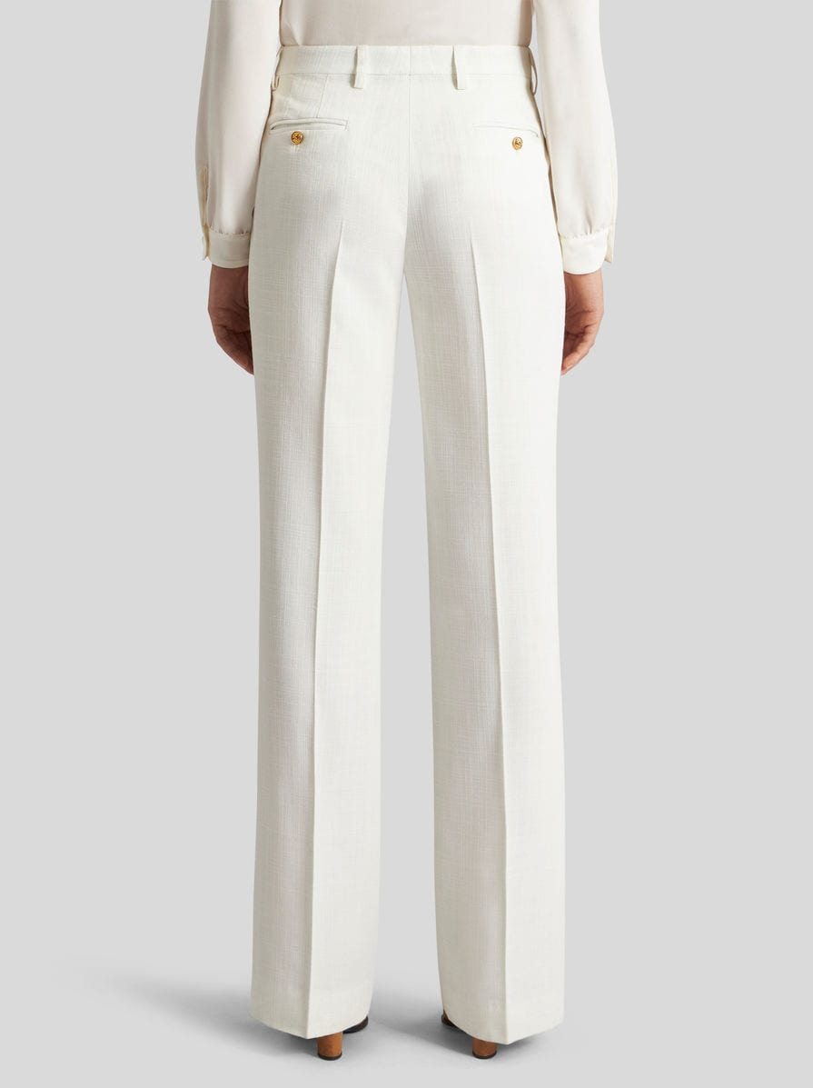 SLUB FABRIC TROUSERS - 5
