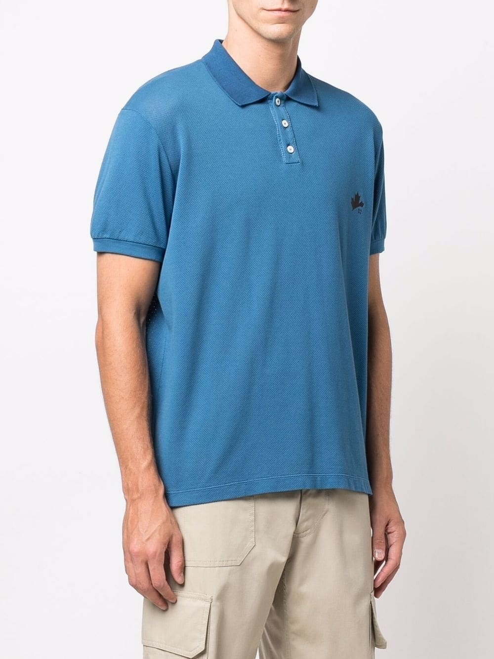 embroidered logo polo shirt - 3