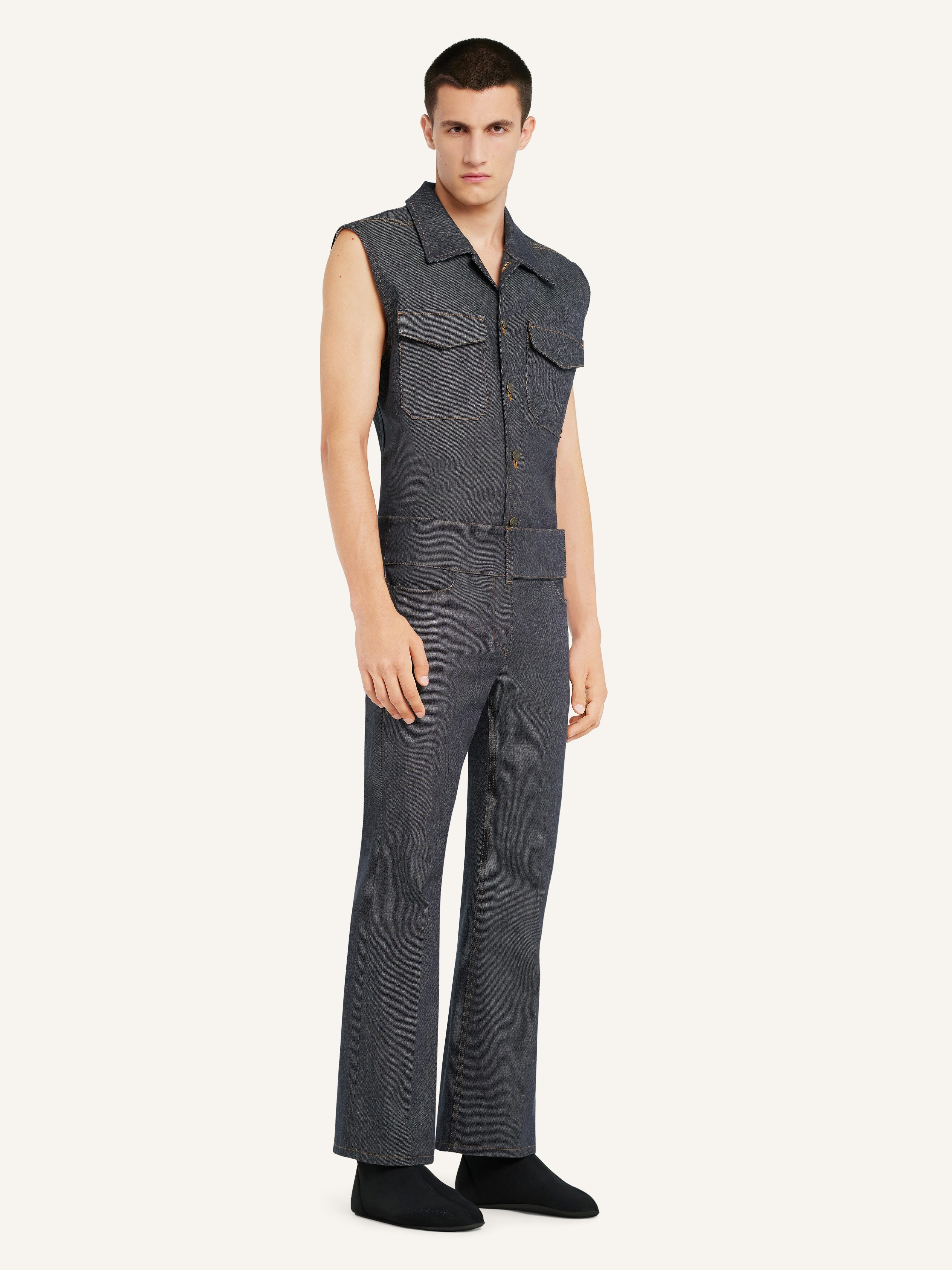 DENIM UTILITY SHIRT - 4
