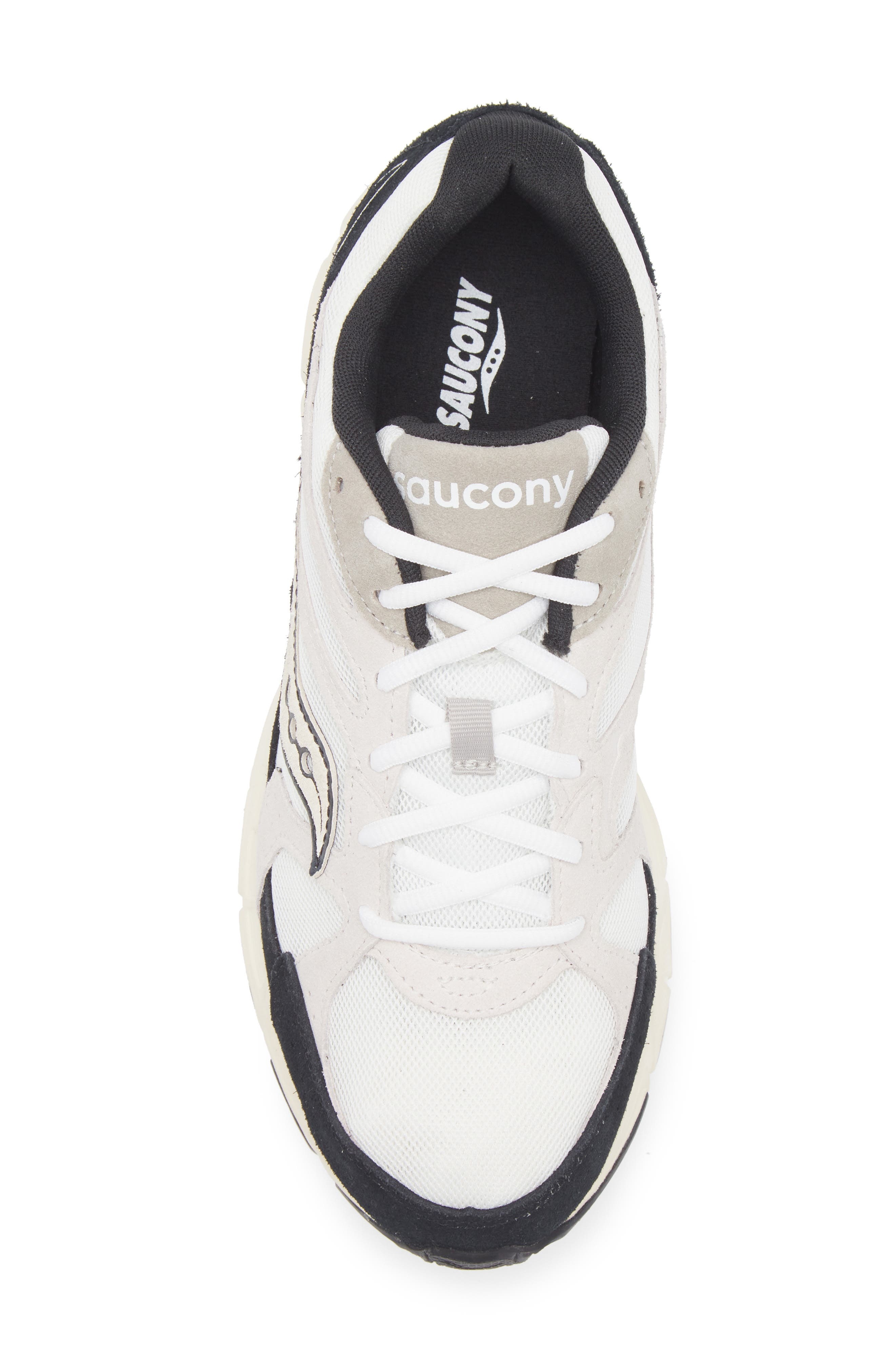 Saucony Ride Millennium Sneaker in White/Black-Suede at Nordstrom - 5