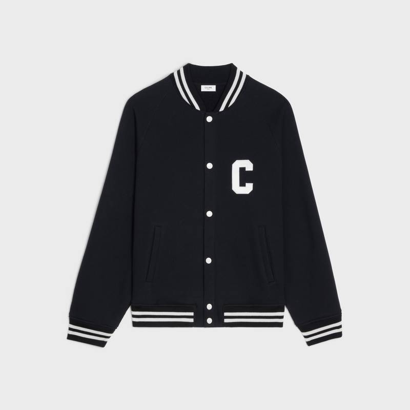 CELINE COLLEGE TEDDY JACKET IN FLEECE - 1