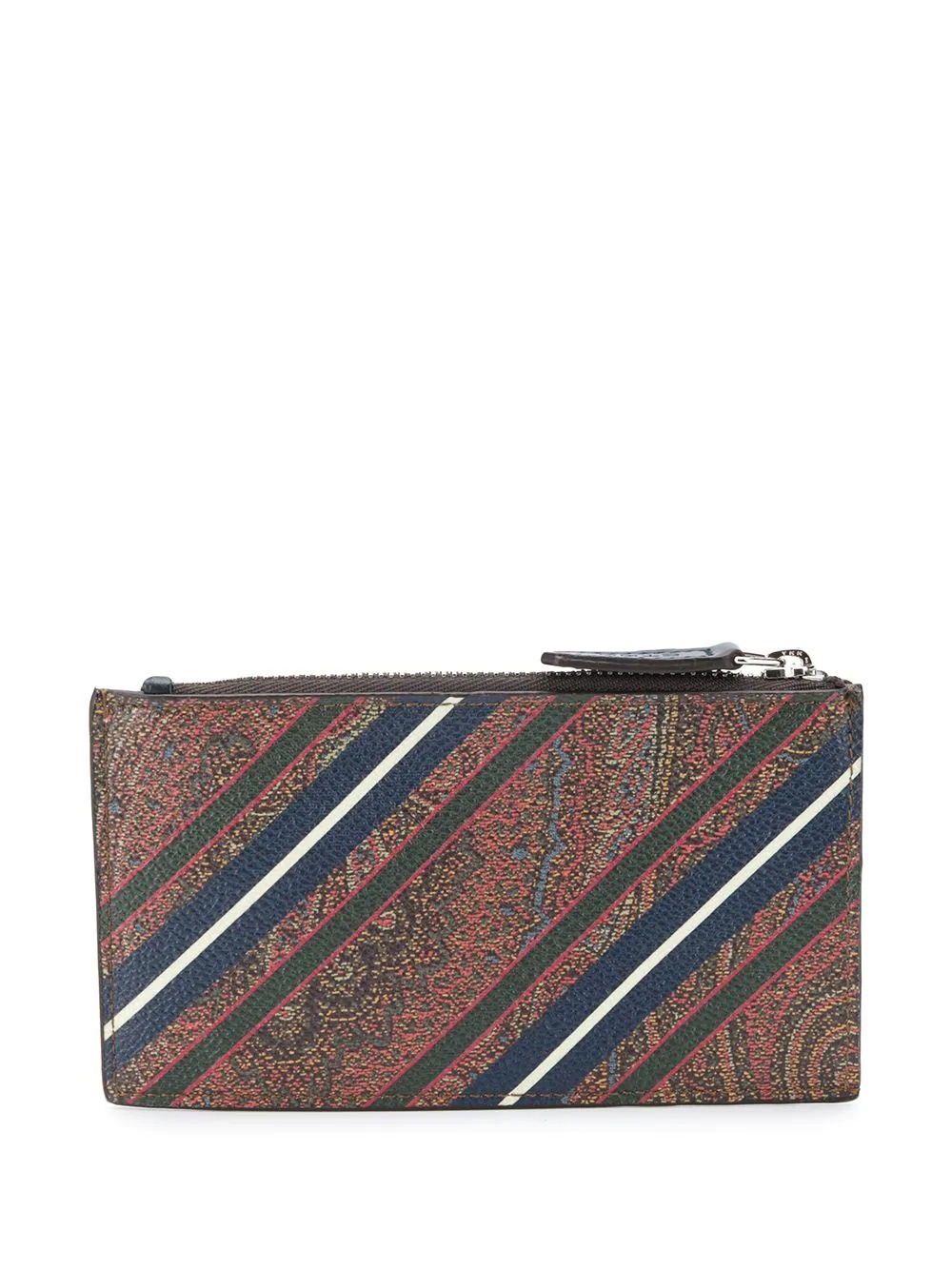 paisley-print zipped wallet  - 2