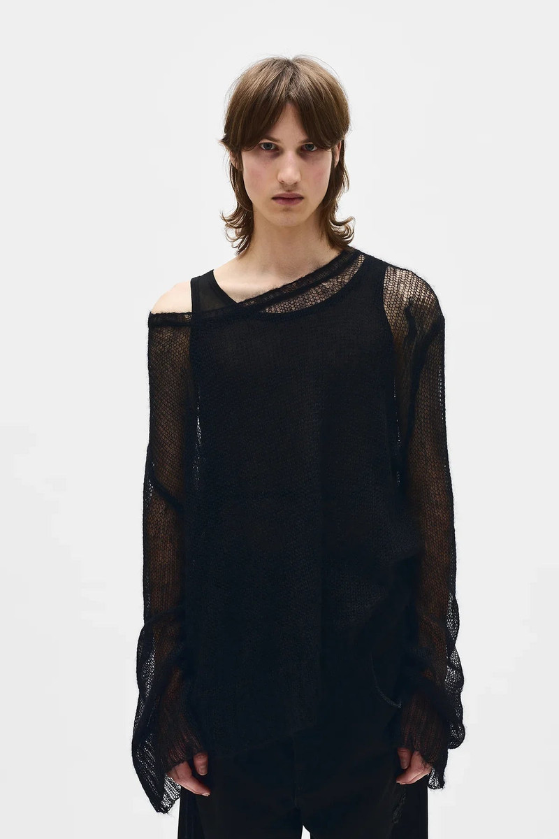 Ann Demeulemeester Kent Open Neck High Comfort Sweater outlook