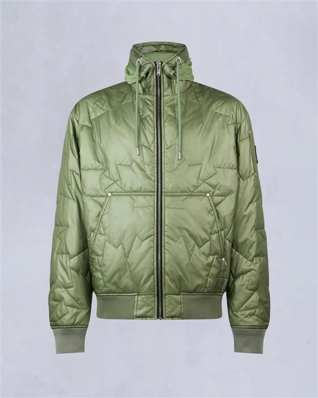 LEAF QUILT BOMBER JACKET - 1