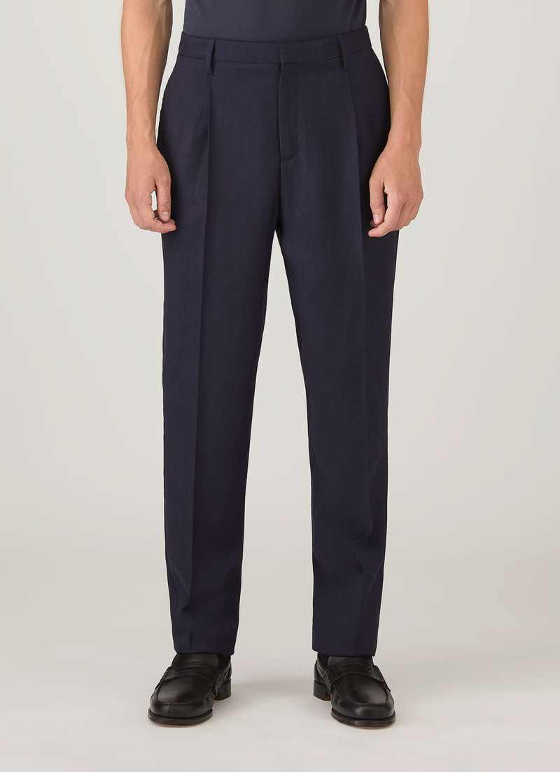 Pleated Wool Twill Trouser 2
