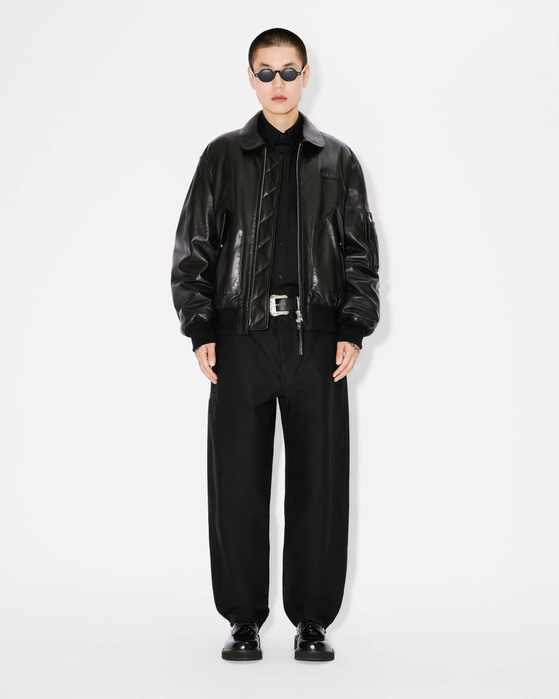 Leather bomber jacket 3