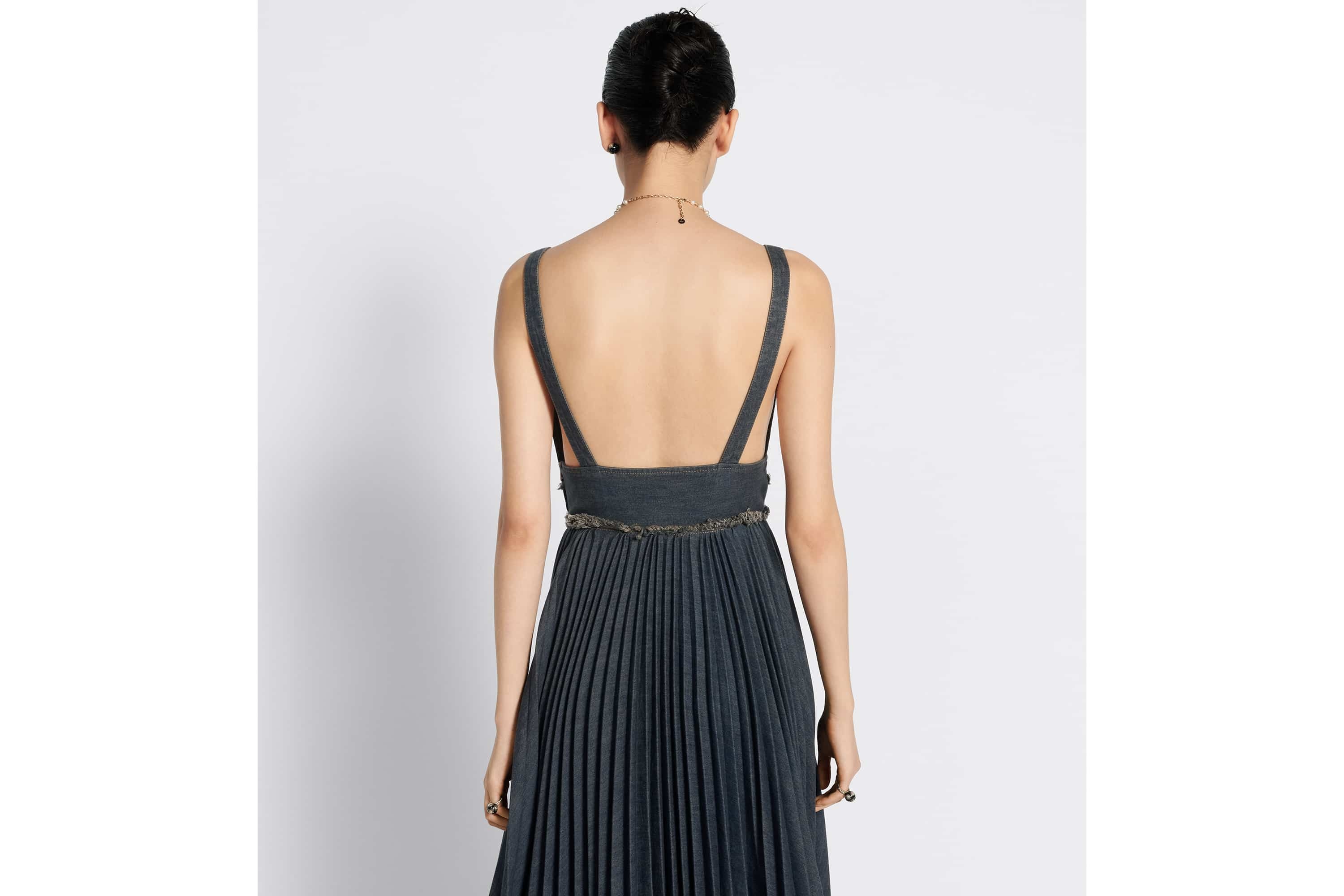 Mid-Length Pleated Dress - 6