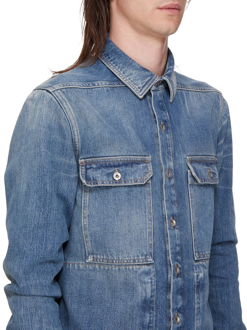 Webbing-Trimmed Denim Overshirt 4