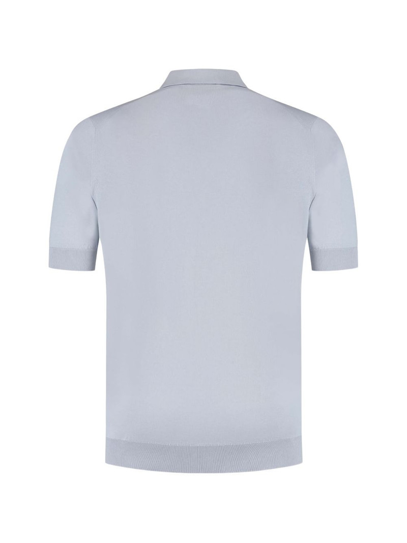 LARDINI fine-knit polo shirt outlook