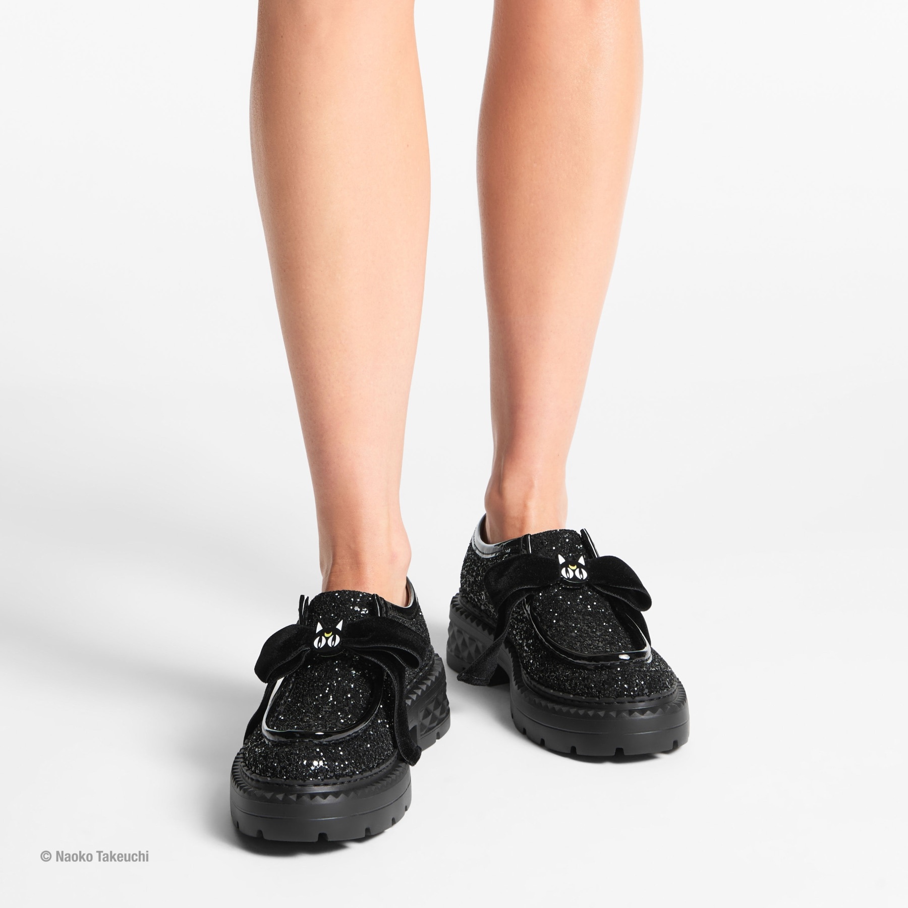 Luna Marlow Moccasin
Black Glitter Loafers - 6