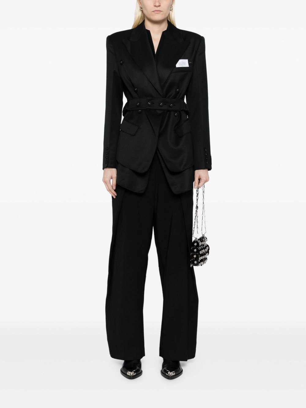double layered blazer - 2