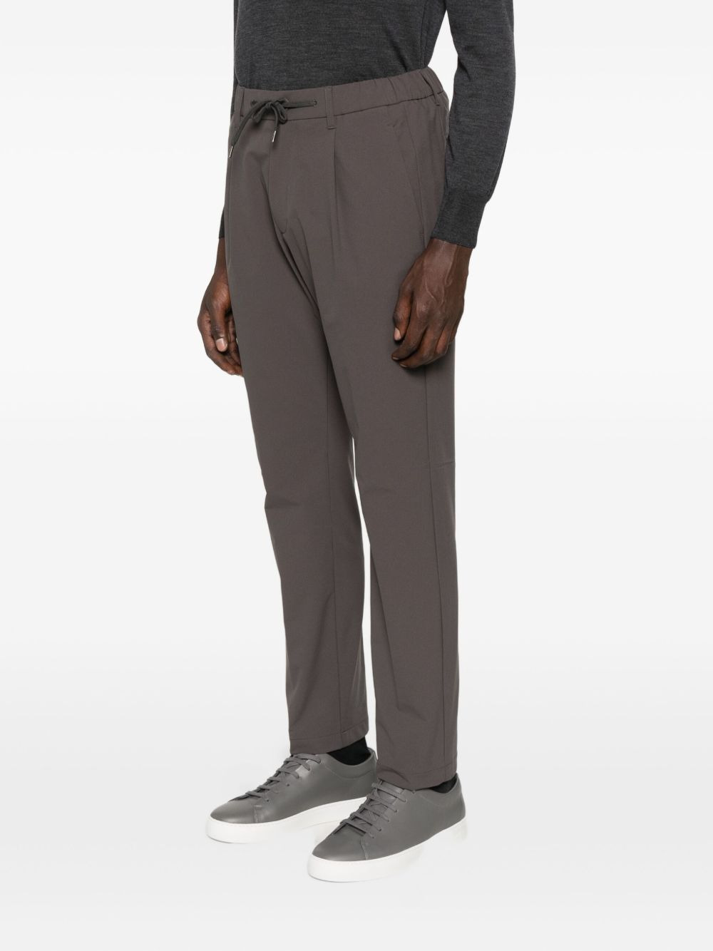 pleated drawstring trousers - 3