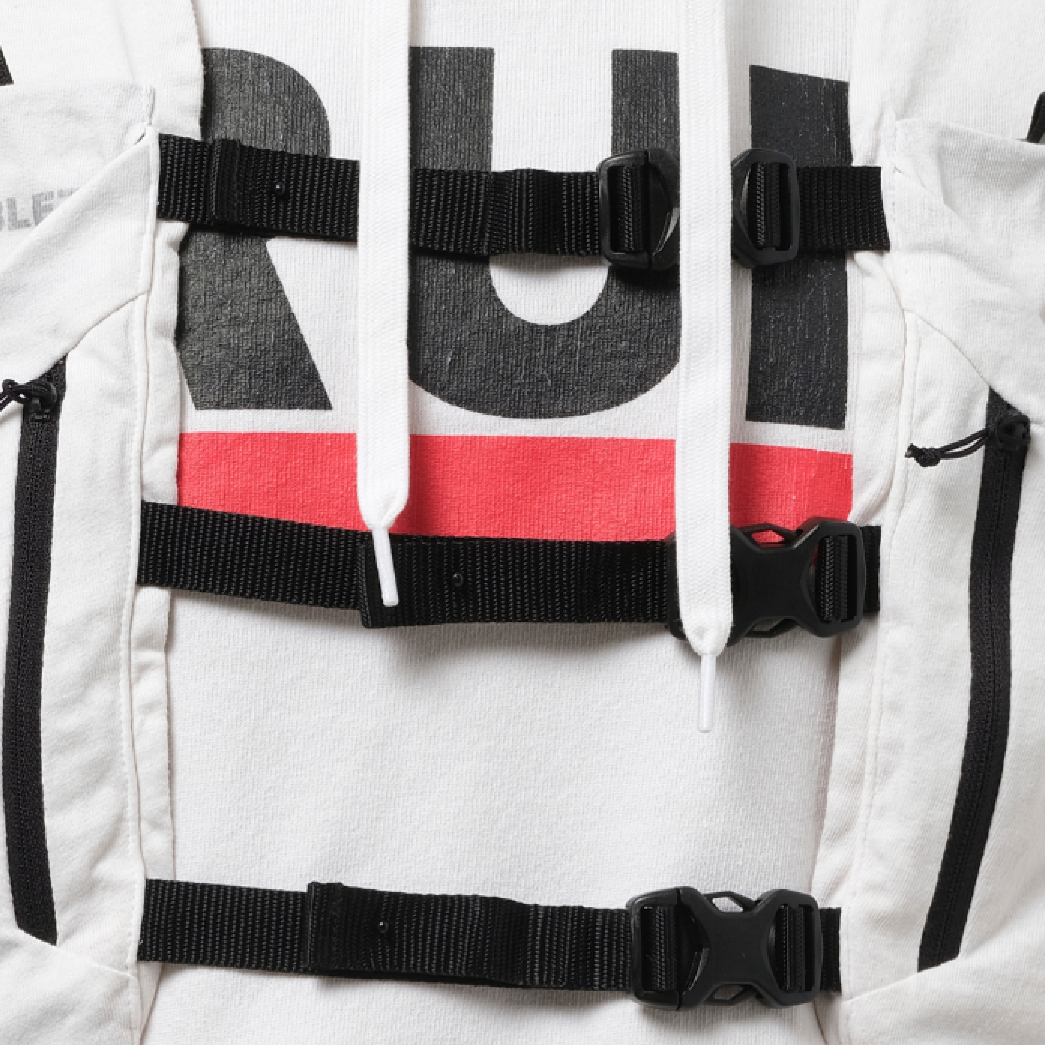 Trail Vest Hoodie in White - 3
