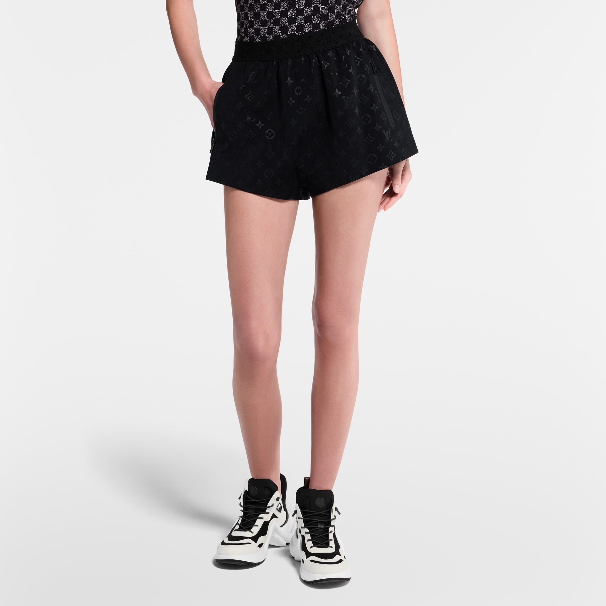 Monogram Jogging Shorts - 4
