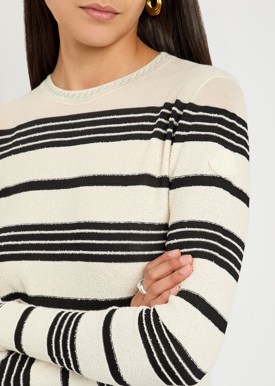 Moncler Striped Bouclé Midi Dress - 5