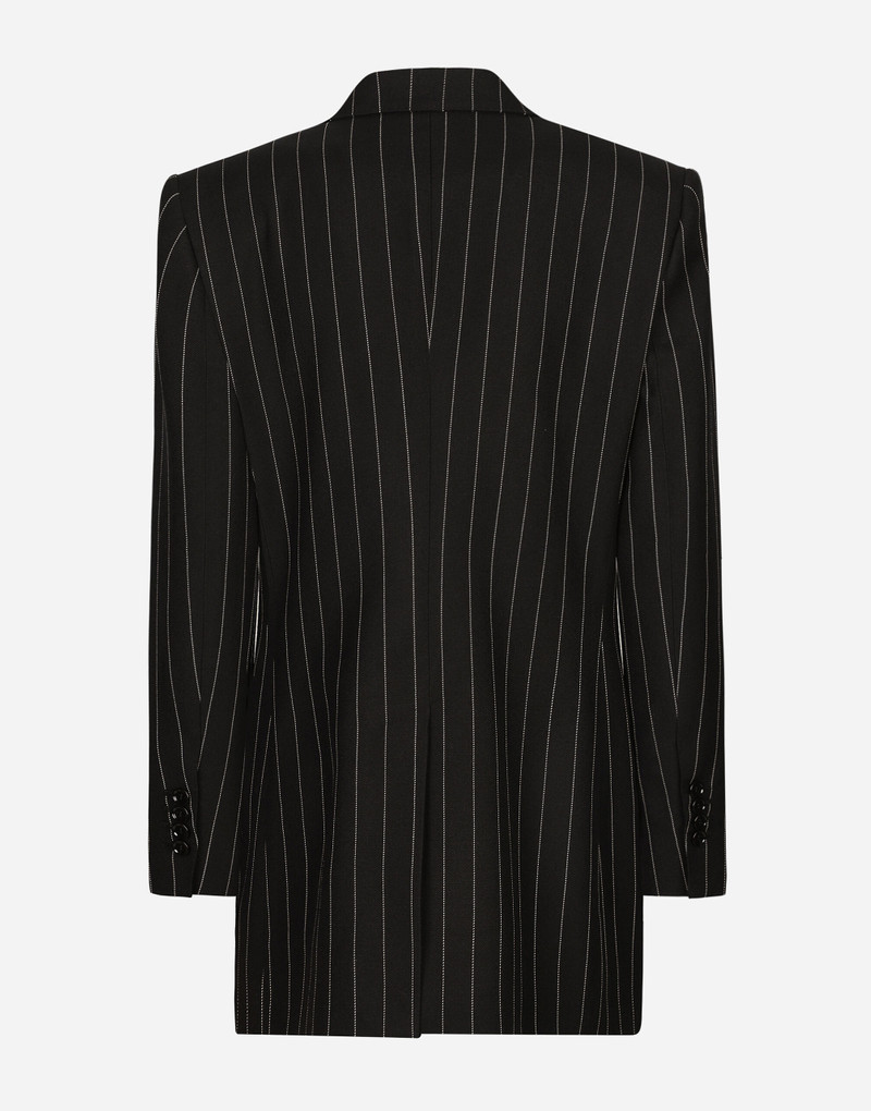 Dolce & Gabbana Single-breasted pinstripe wool jacket outlook