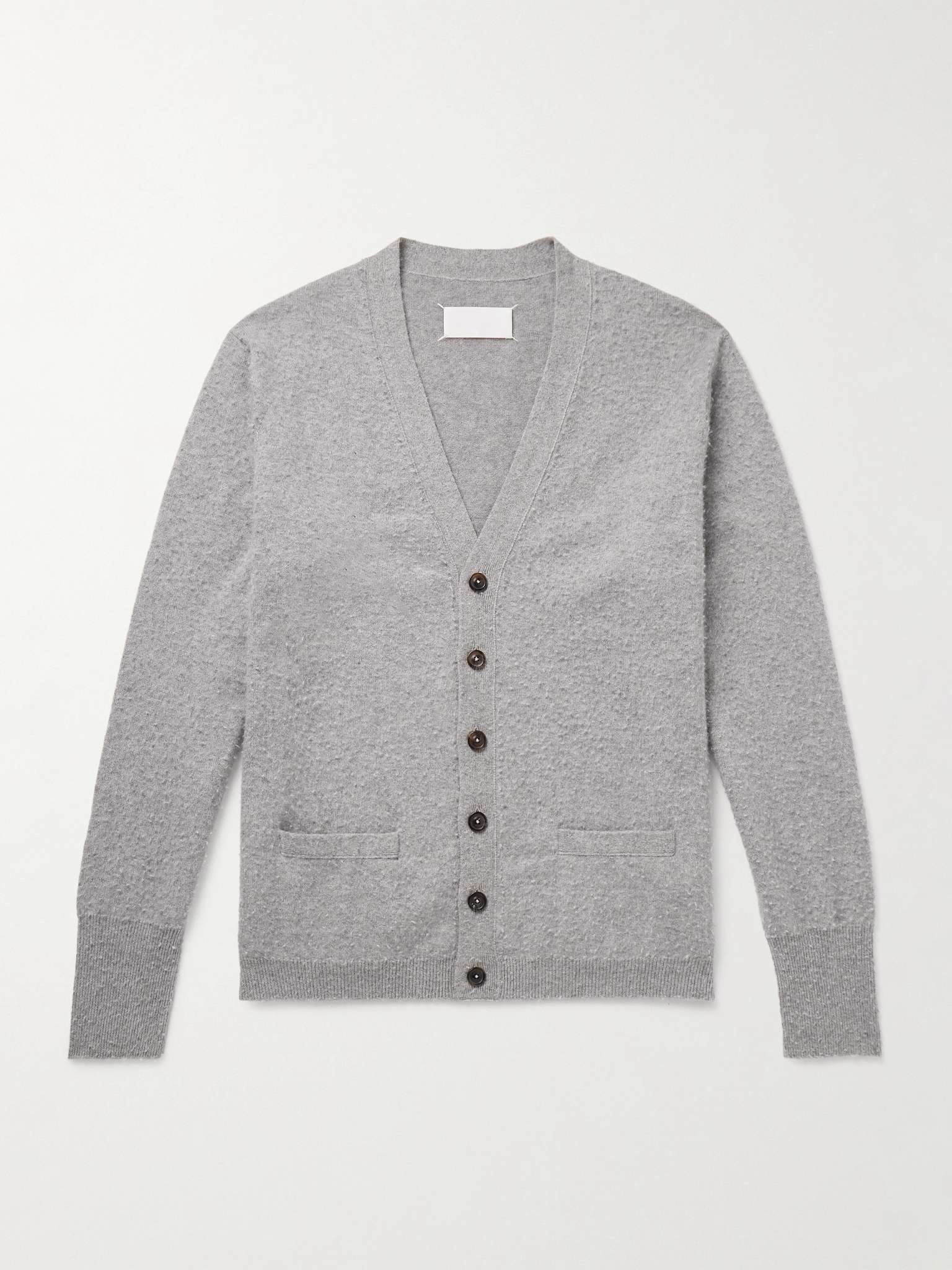 Brushed-Cashmere and Cotton-Blend Cardigan - 1