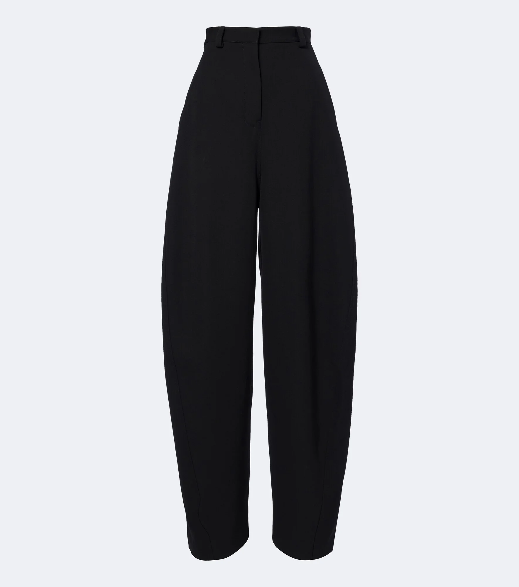 Wool barrel-leg pants - 1