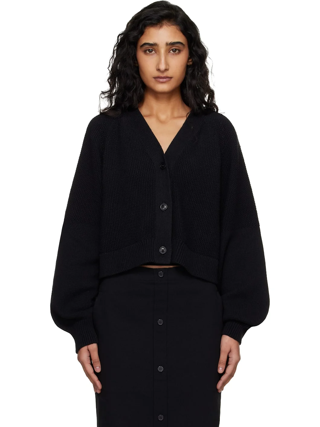 Black Computer Cardigan - 1