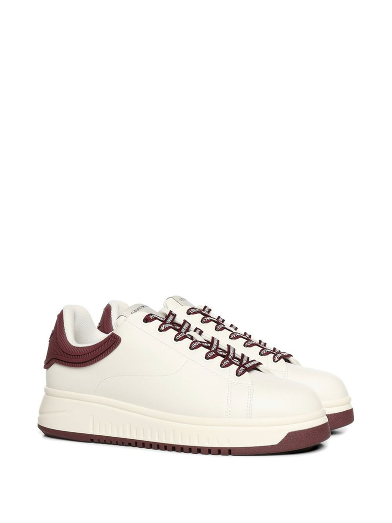 EMPORIO ARMANI logo lace-up sneakers outlook