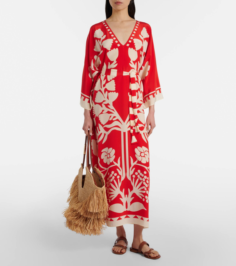 ERES Belted printed silk kaftan outlook