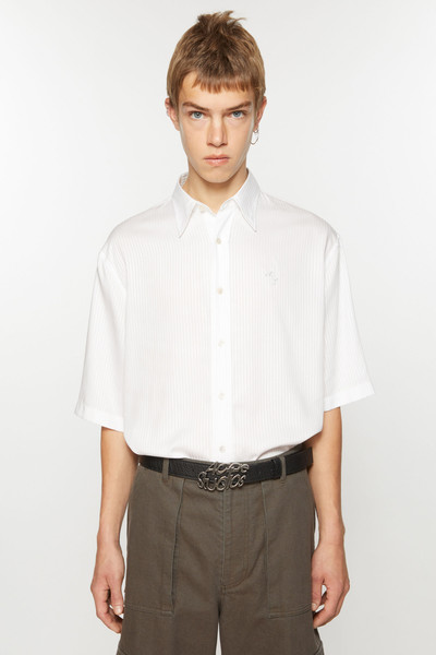 Acne Studios Stripe button-up shirt - White outlook