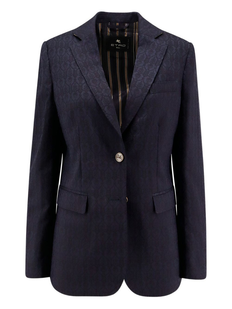 paisley-pattern blazer 1