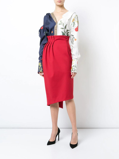 Monse floral asymmetric shirt outlook