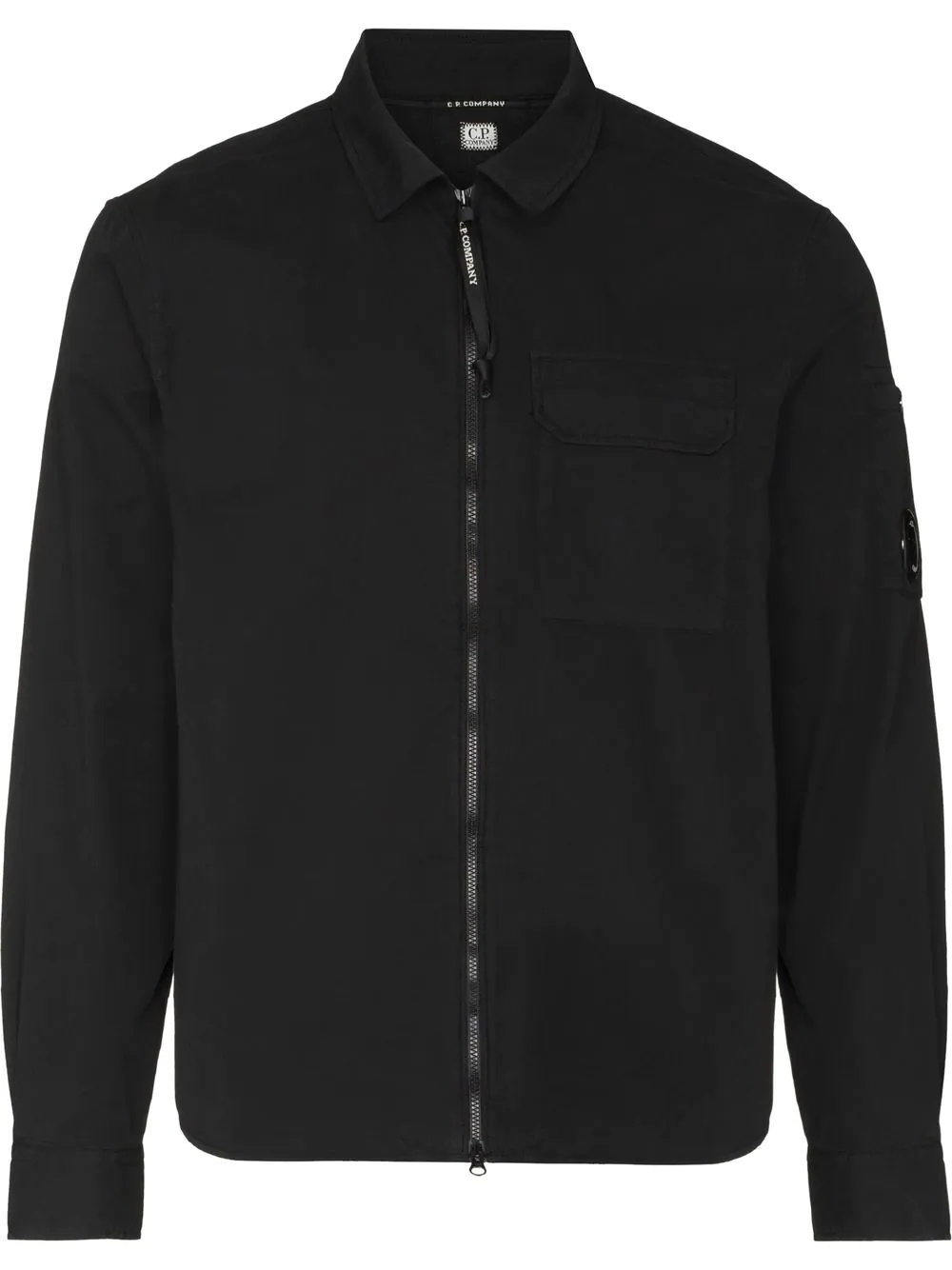 Lens-detail shirt jacket - 1