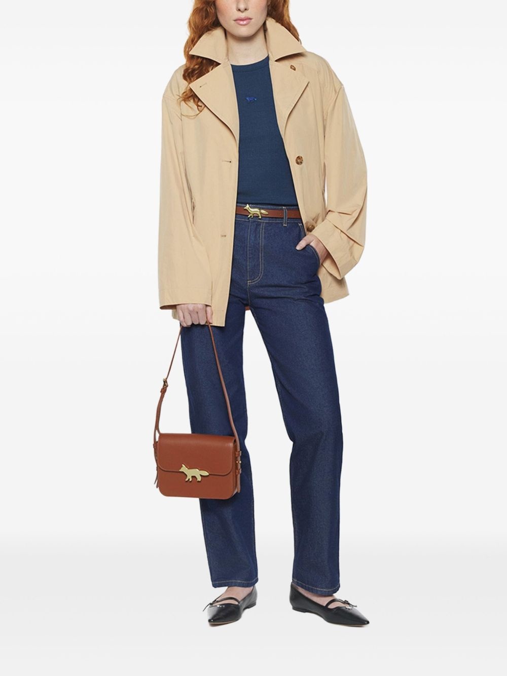 belted trench coat - 2