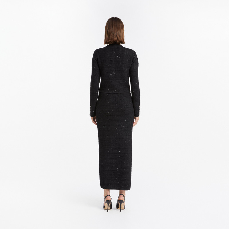 Alessandra Rich SEQUIN KNIT CARDIGAN outlook