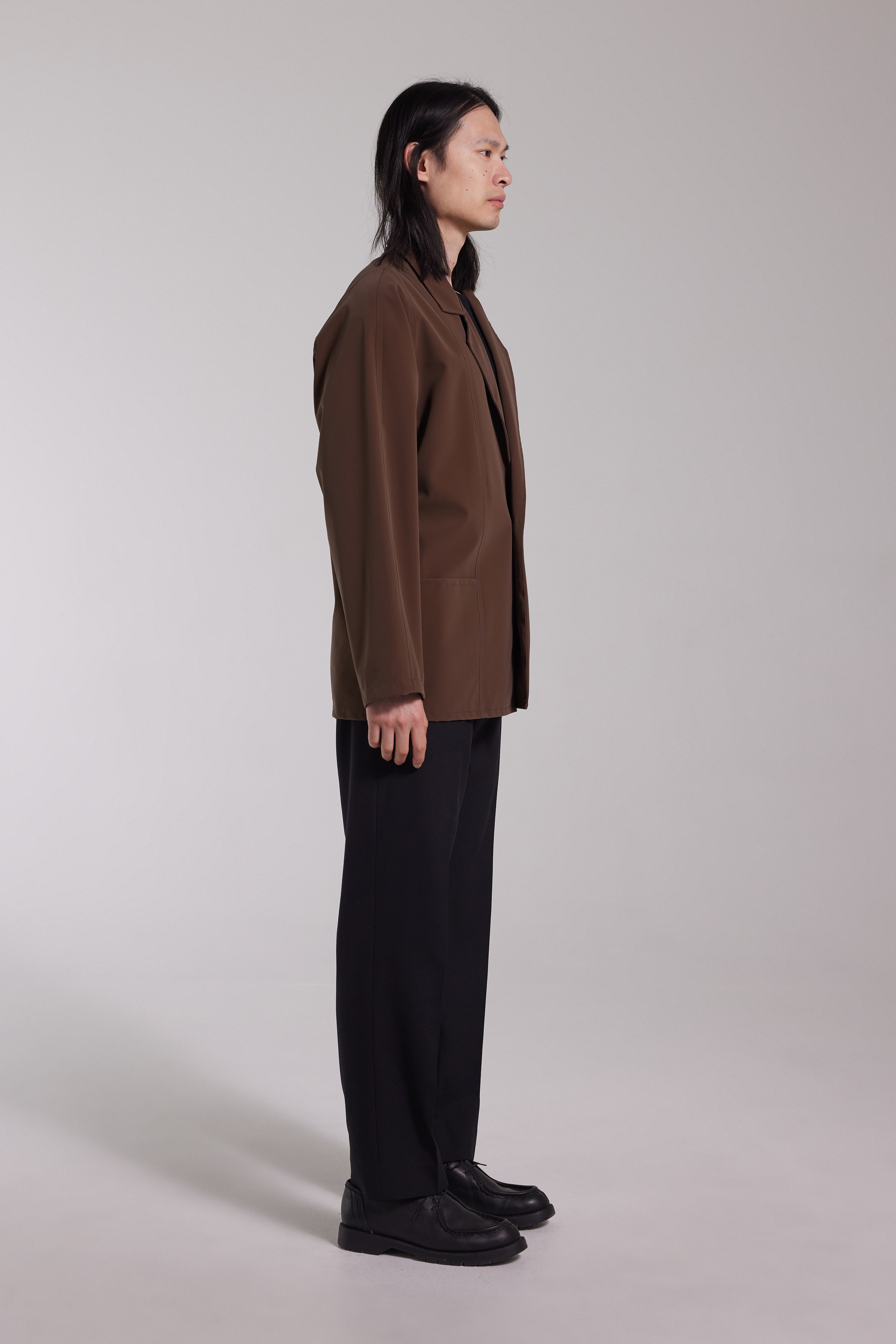 Moberg Matte Blazer Dark Brown - 7